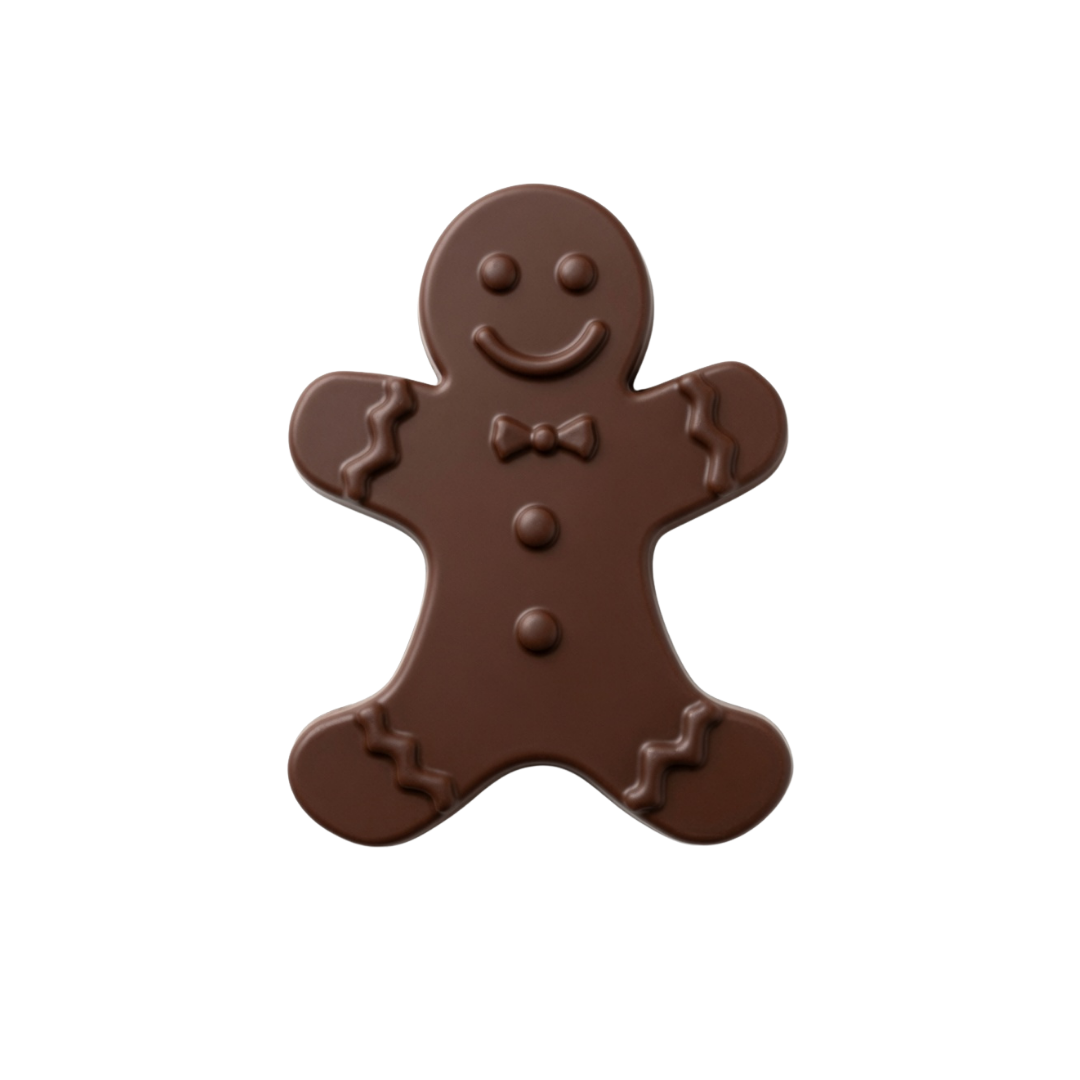 70% Dark Chocolate Gingerbread Man