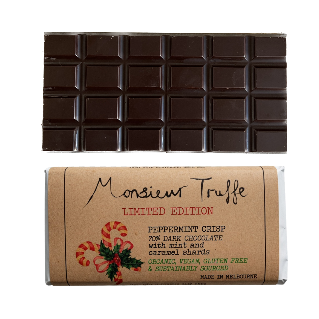 70% Dark Chocolate Peppermint Crisp