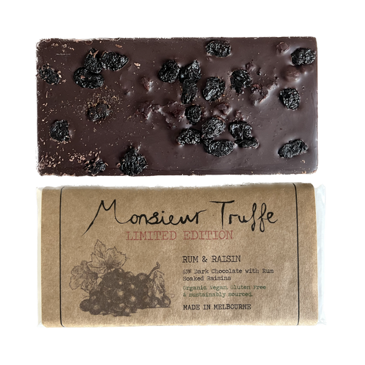 70% Dark Chocolate Rum & Raisin