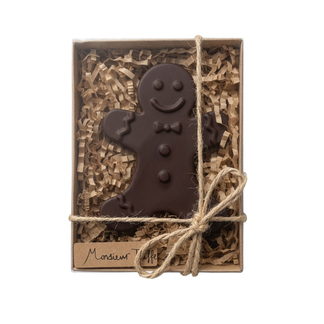 70% Dark Chocolate Gingerbread Man