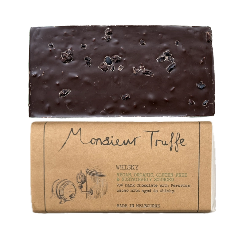 70% Dark Chocolate Whisky & Nibs