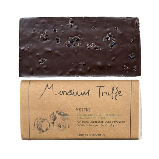70% Dark Chocolate Whisky & Nibs